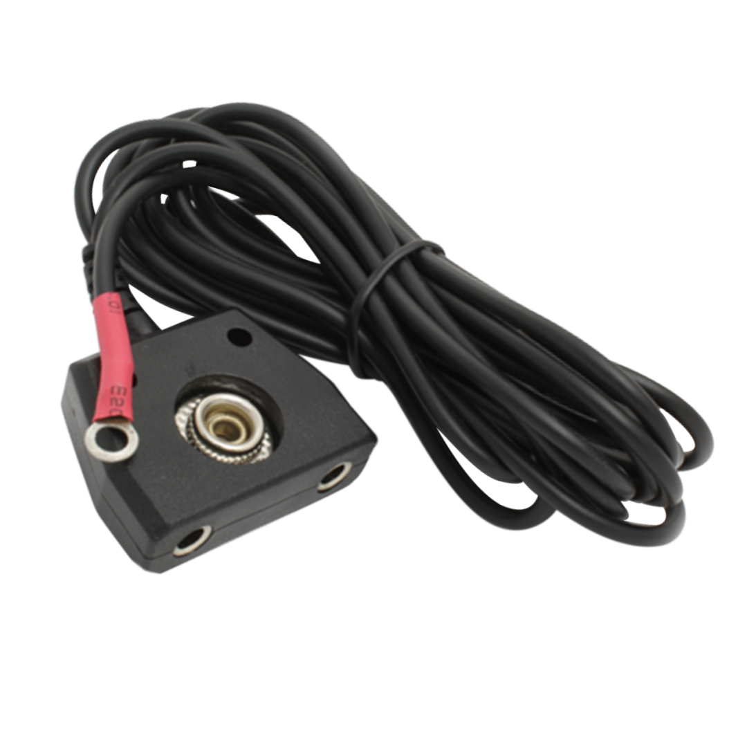ESD Table Mat Grounding Cable With 2 Wristrap Connectors, 8Ft